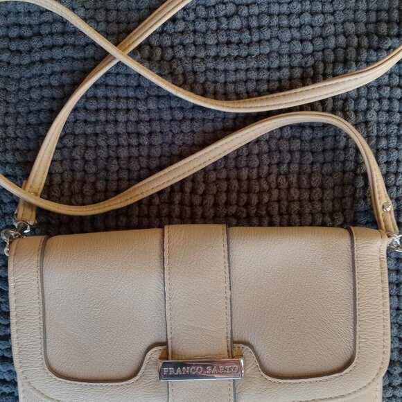 Franco Sarto - leather crossbody bag - beige - Picture 6 of 7